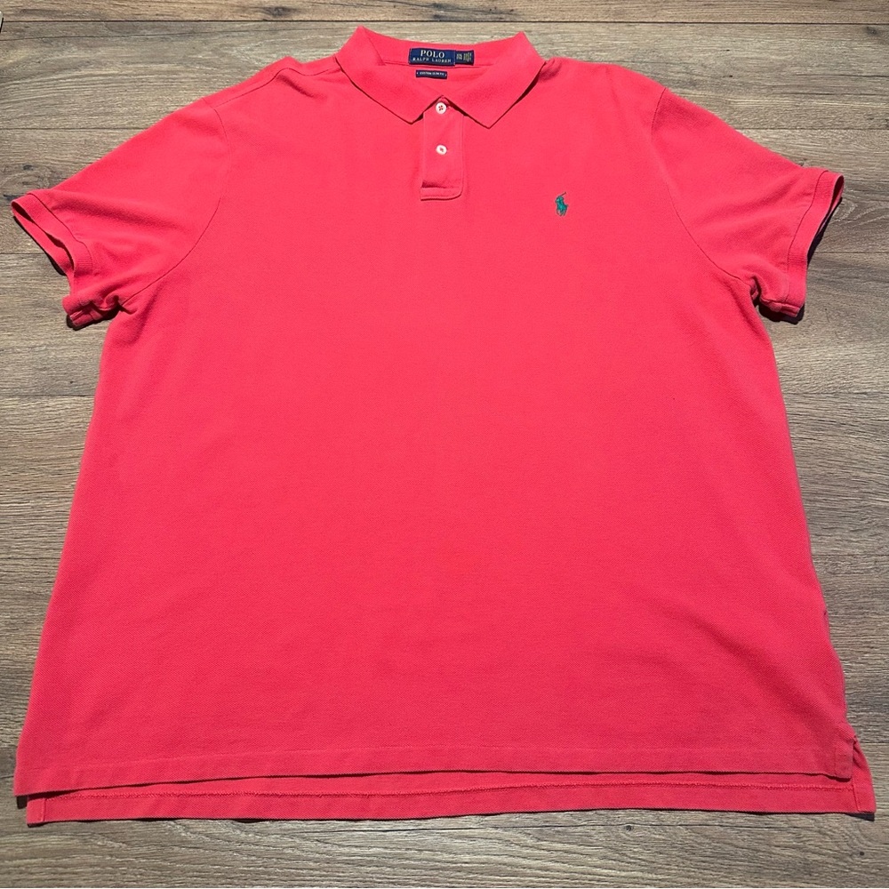 Polo Ralph Lauren Custom Slim Fit Pique Polo Shirt Size XXL